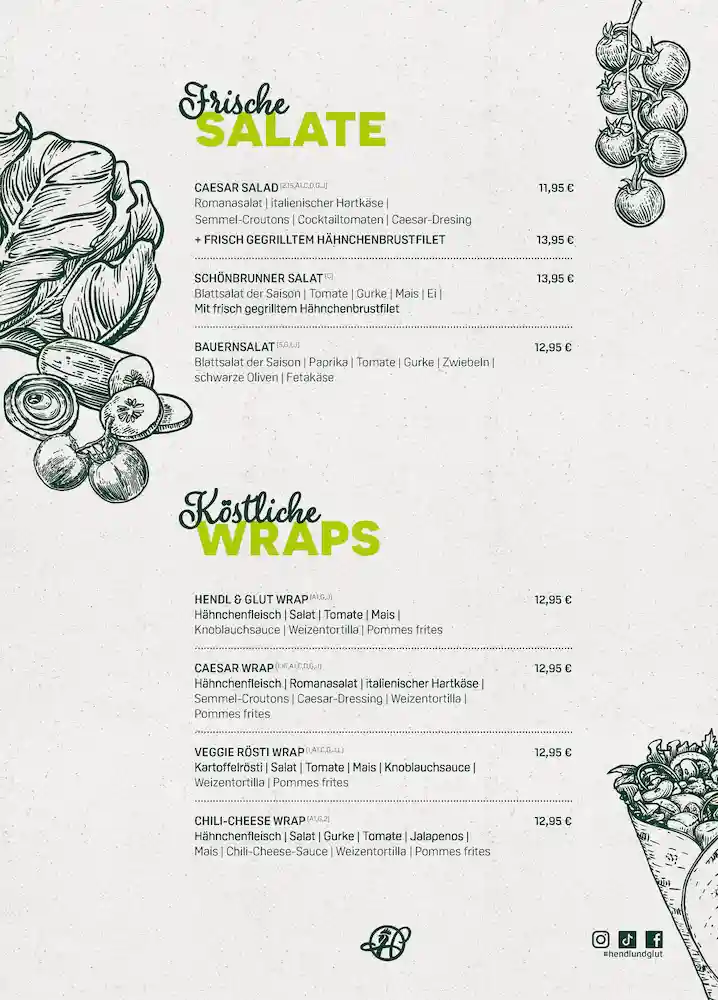 Speisekarte HG Design 2